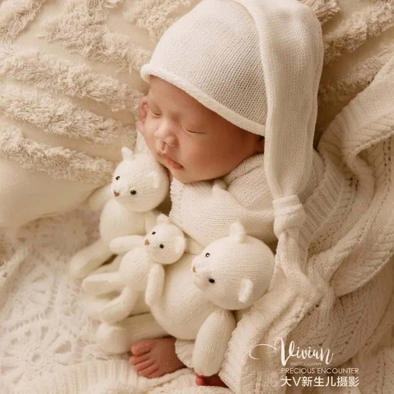 White Bear Theme Set - Newborn Photography Props - Image 3
